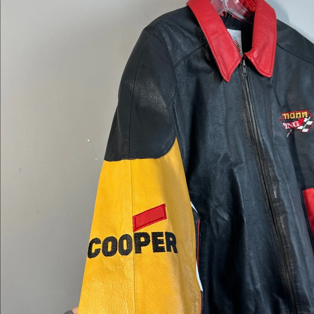 Vintage Bussman Racing Leather Jacket Size‎ L